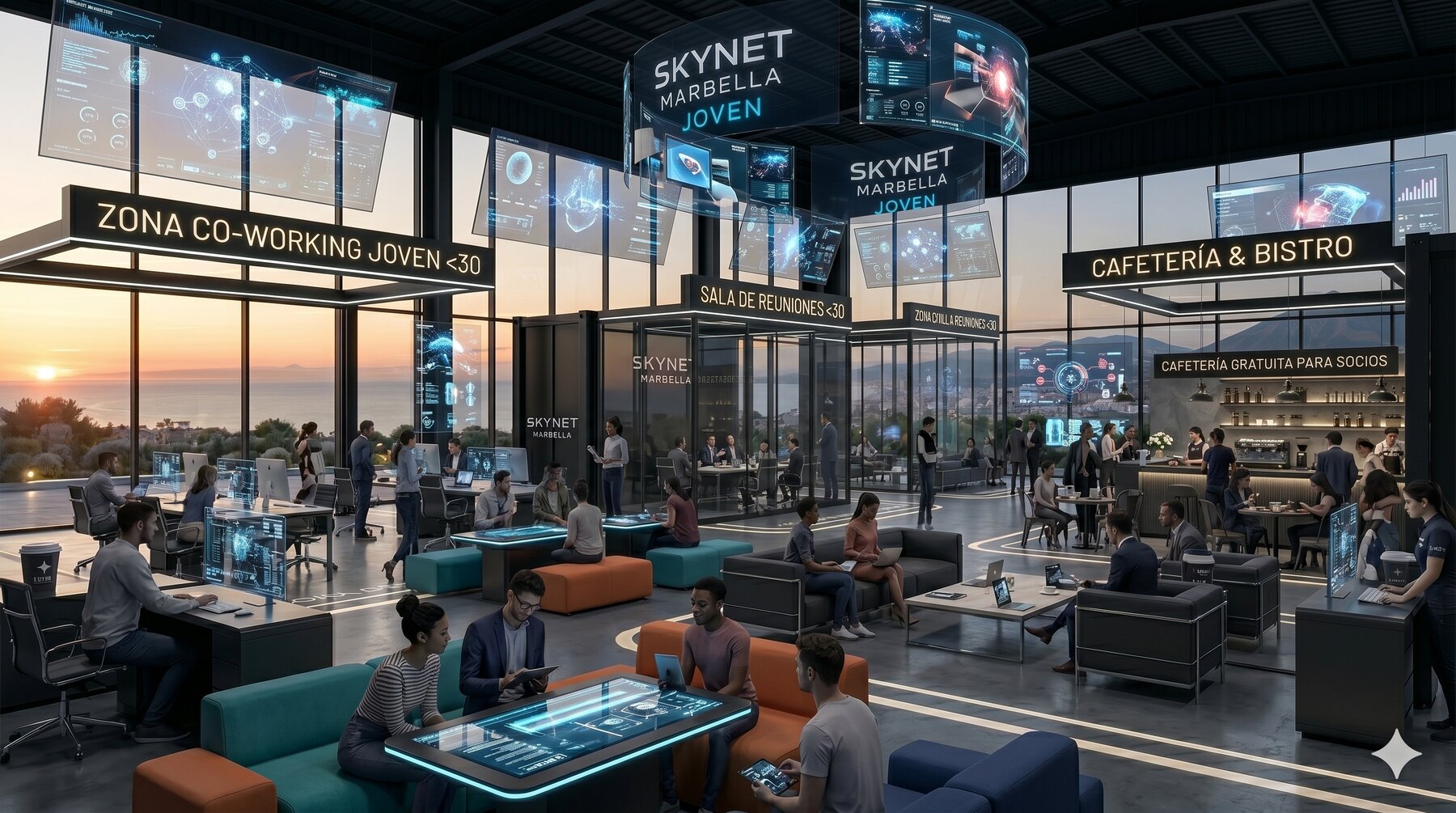 Zona de co-working joven