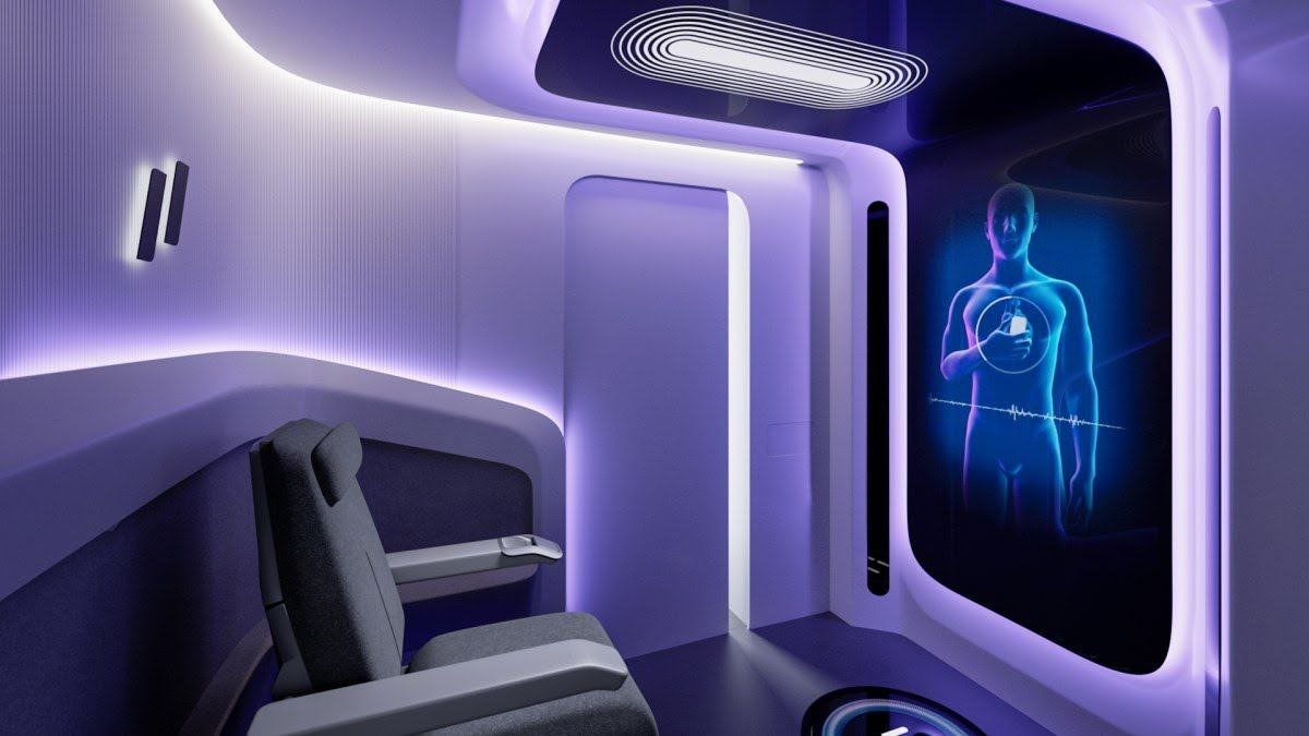 Interior de CarePod con escaneo
